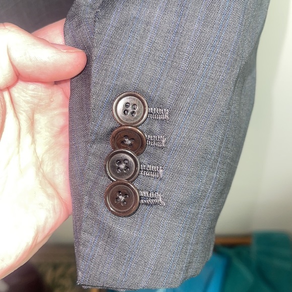 Ermenegildo Zegna Trofeo 600 40R 2 Button Microche & matching trousers *PREOWNED - Picture 3 of 9